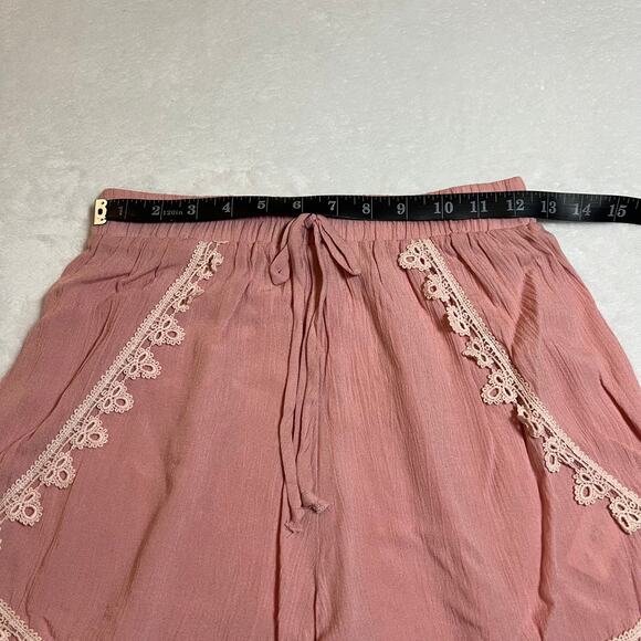 Women's High Rise Pull On Shorts Size X-Small Boho Coquette Girly Feminine - Picture 4 of 6